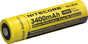 NITECORE-battery 18650 3400mAh rechargable-laddningsbara